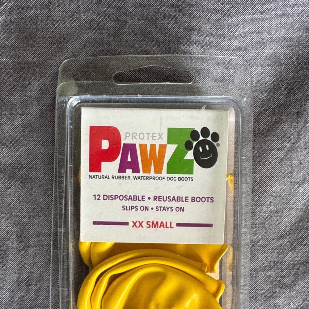 NEW PAWZ Yellow Dog Boots XX Small - Picture 2 of 6